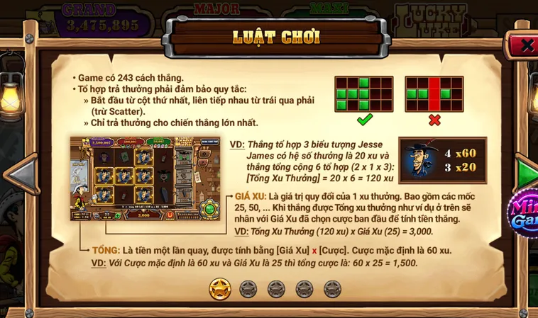 Cách Chơi Nổ Hũ Lucky Luke Tại RikVip Trở Thành Tay Súng Săn Thưởng Đỉnh Cao