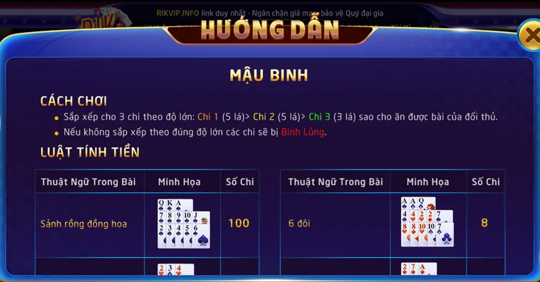 Bật Mí Cách Chơi Mậu Binh Tại RikVip Luôn Thắng Lớn Từ Cao Thủ