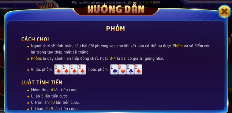 Hướng Dẫn Cách Chơi Phỏm Tại RikVip Giúp Anh Em Ăn Tiền Cực Dễ
