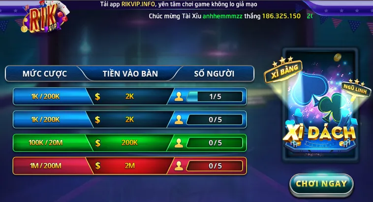Hướng Dẫn Cách Chơi Xì Dách Tại RikVip Đỉnh Cao Dễ Dàng Về Bờ