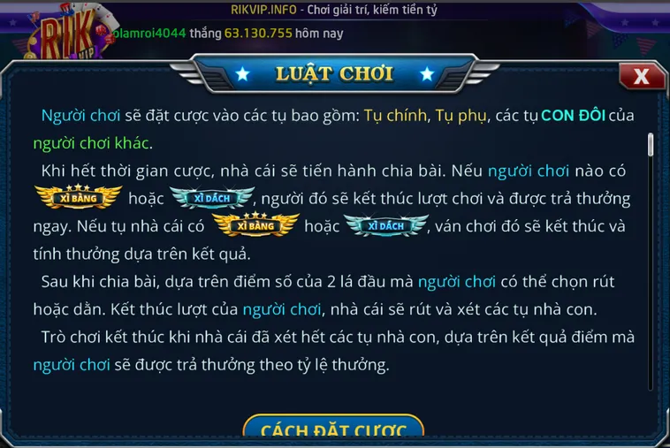 Hướng Dẫn Cách Chơi Xì Dách Tại RikVip Đỉnh Cao Dễ Dàng Về Bờ